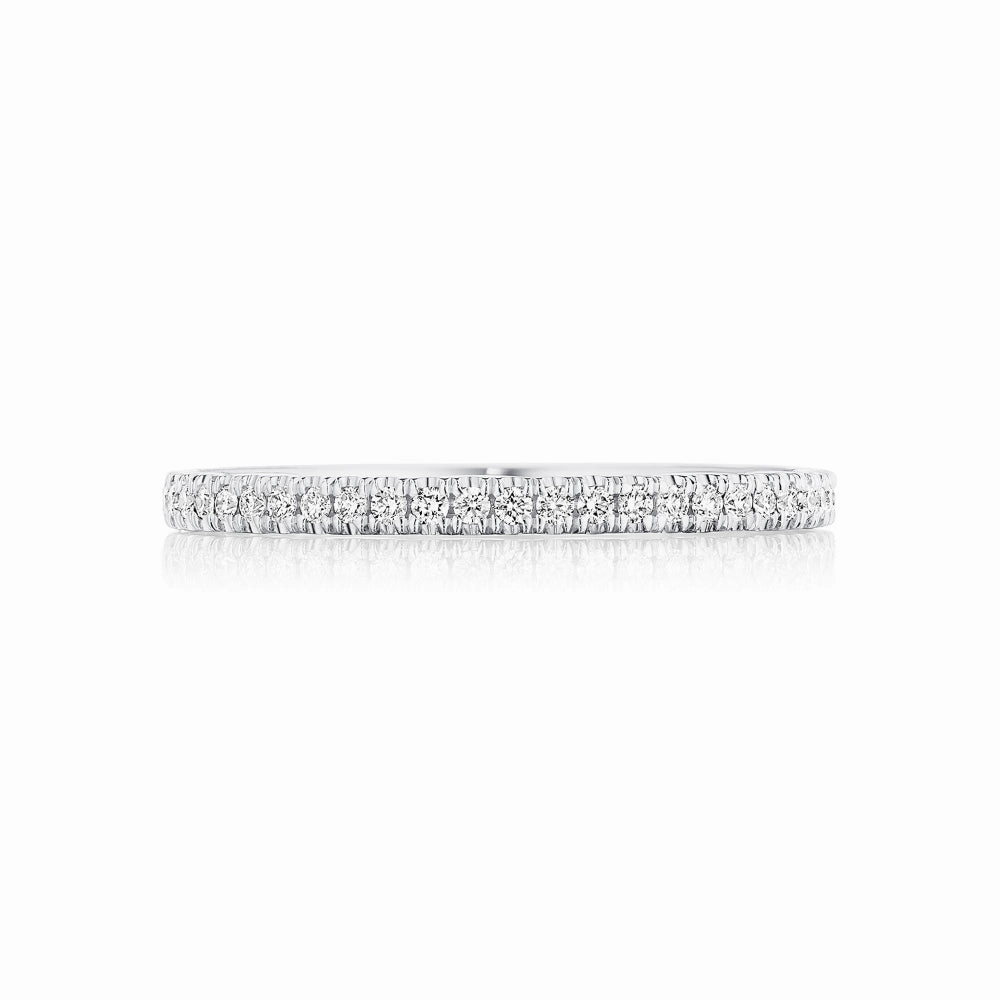 Tacori Coastal Crescent French Pave Diamond Wedding Band