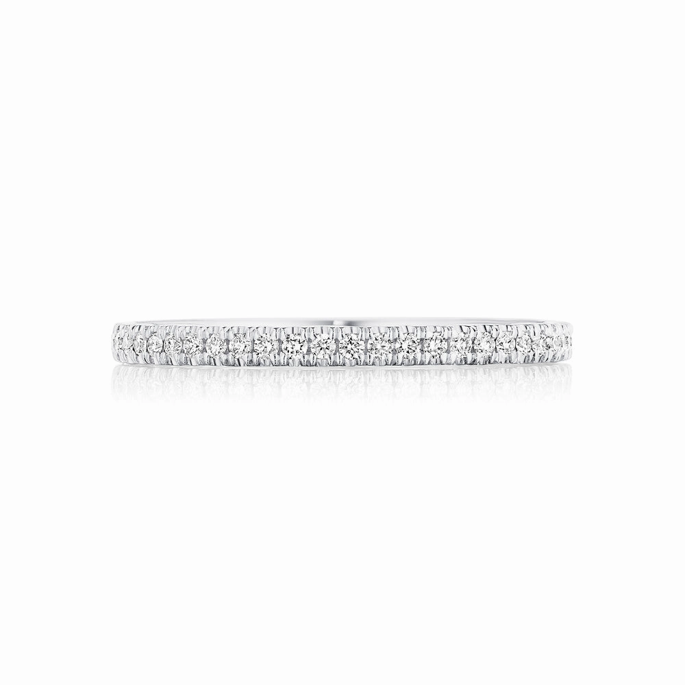 Tacori Coastal Crescent French Pave Diamond Wedding Band