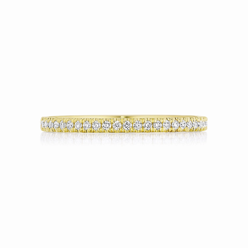 Tacori Coastal Crescent French Pave Diamond Wedding Band