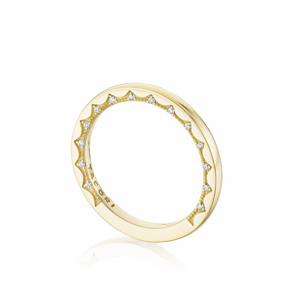 Tacori Coastal Crescent High Polish Finish Wedding Band