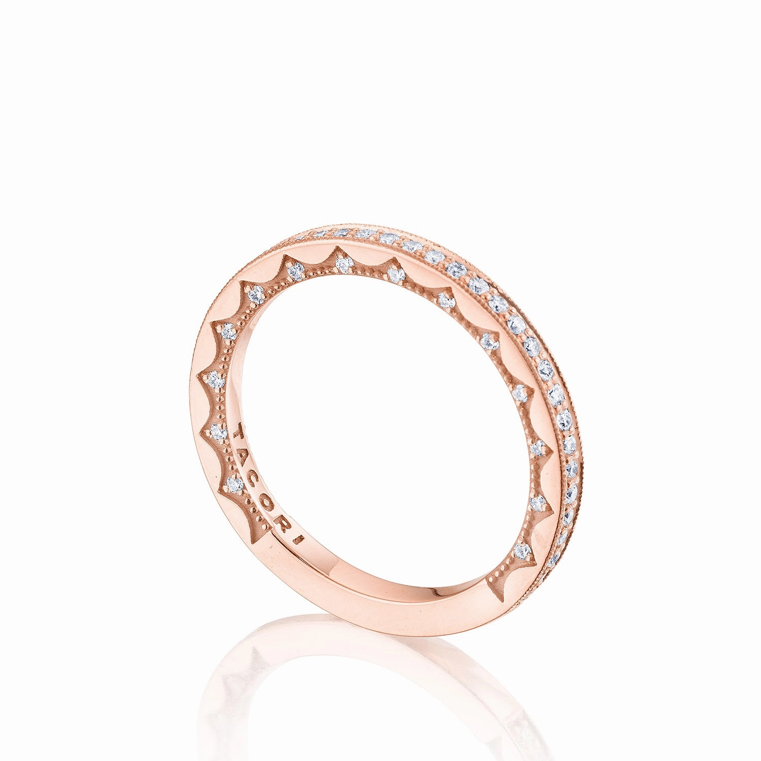 Tacori Coastal Crescent Pave Diamond Wedding Band