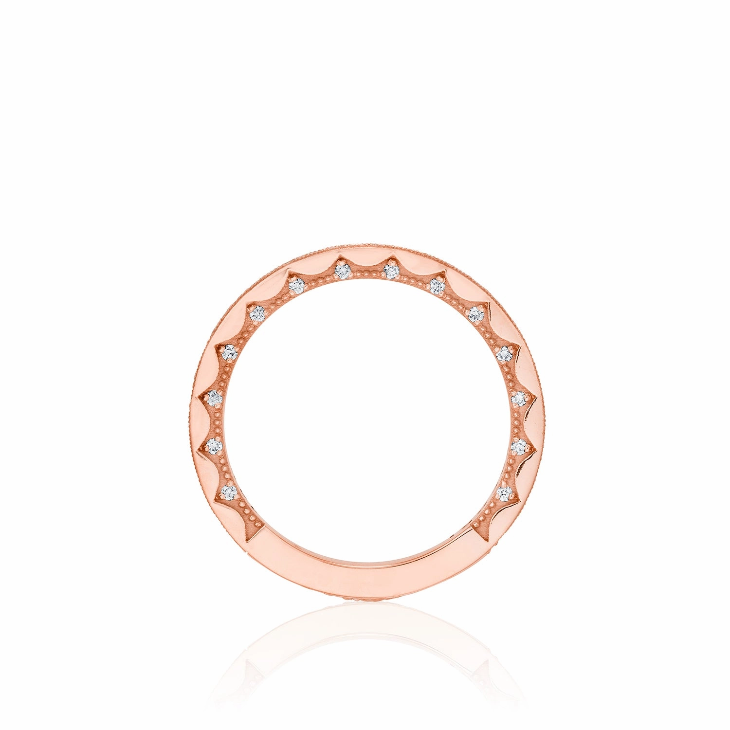 Tacori Coastal Crescent Pave Diamond Wedding Band
