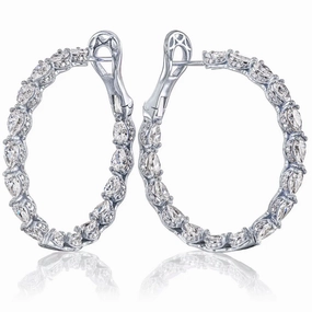 Tacori Diamond Hoop Earrings