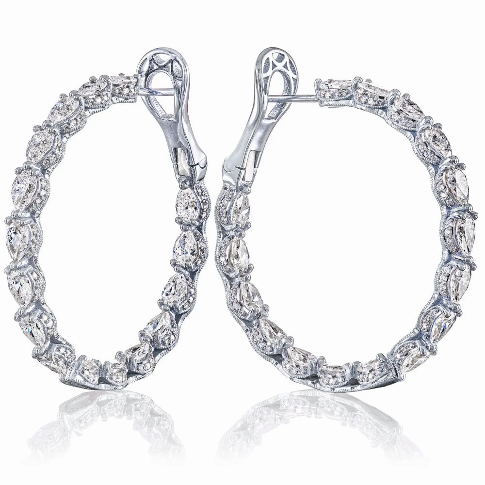 Tacori Diamond Hoop Earrings
