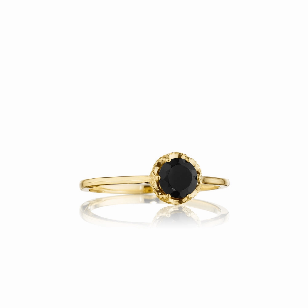 Tacori Petite Crescent Gemstone Crown Ring