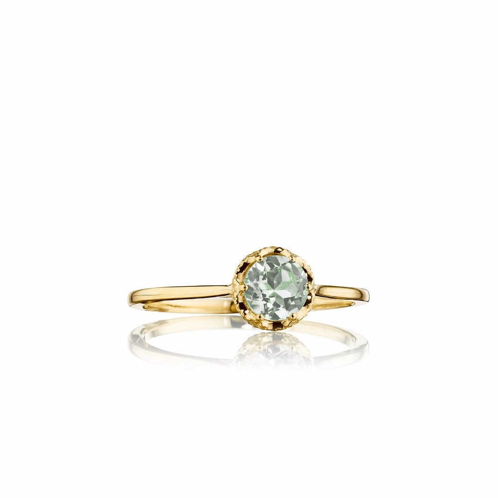 Tacori Petite Crescent Gemstone Crown Ring