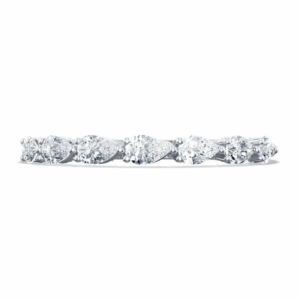 Tacori Sculpted Crescent Pear Wedding Band
