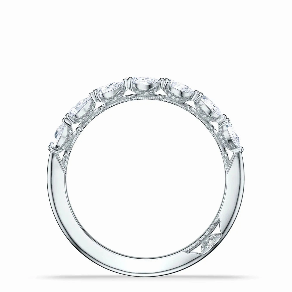 Tacori Sculpted Crescent Pear Wedding Band