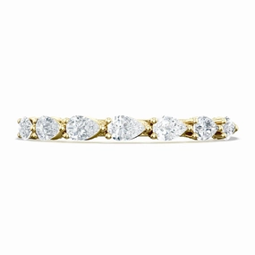 Tacori Sculpted Crescent Pear Wedding Band