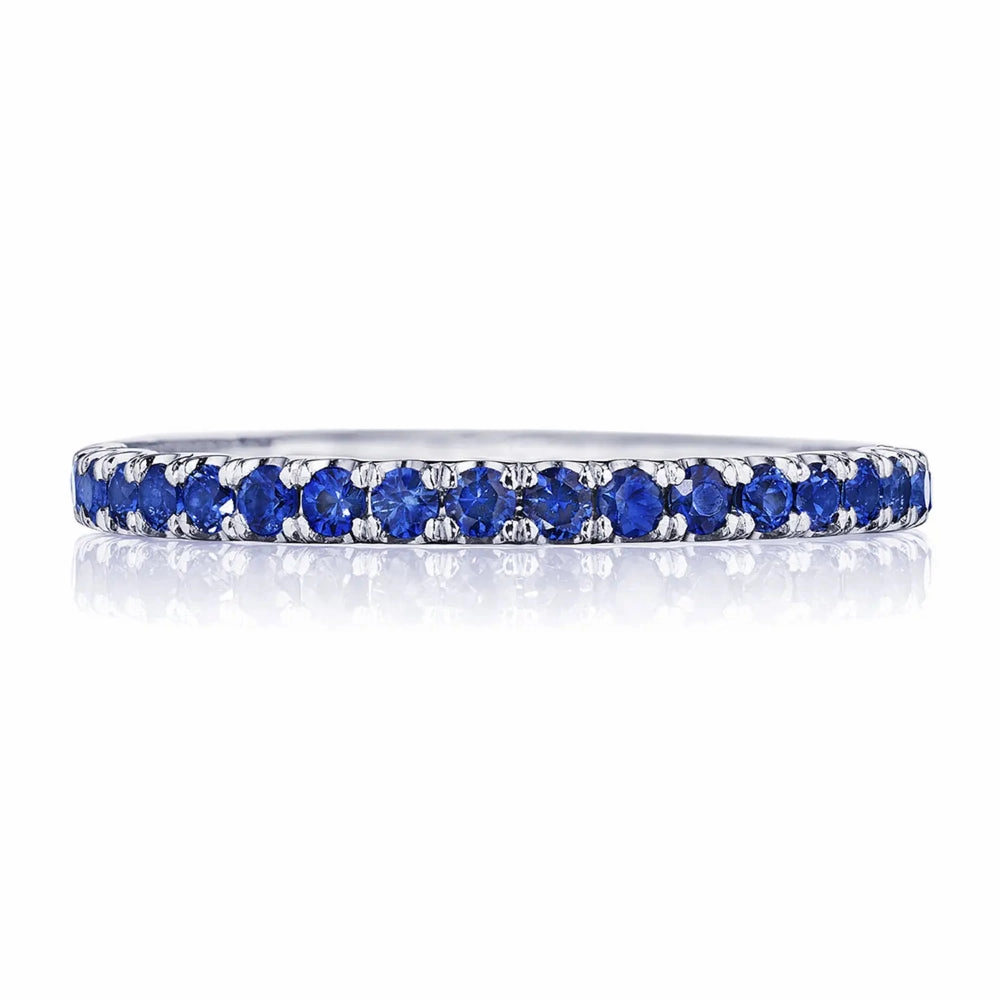 Tacori Sculpted Crescent String of Sapphires Ring
