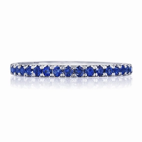 Tacori Sculpted Crescent String of Sapphires Ring