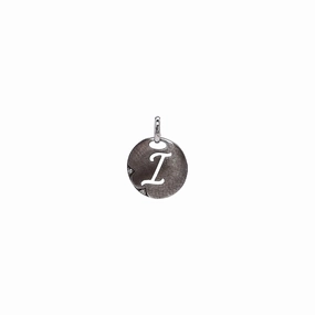 Tacori Sterling Silver Open Letter "I" Diamond Pendant