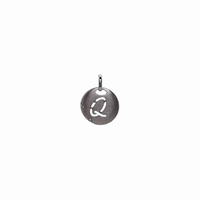 Tacori Sterling Silver Open Letter "Q" Diamond Pendant