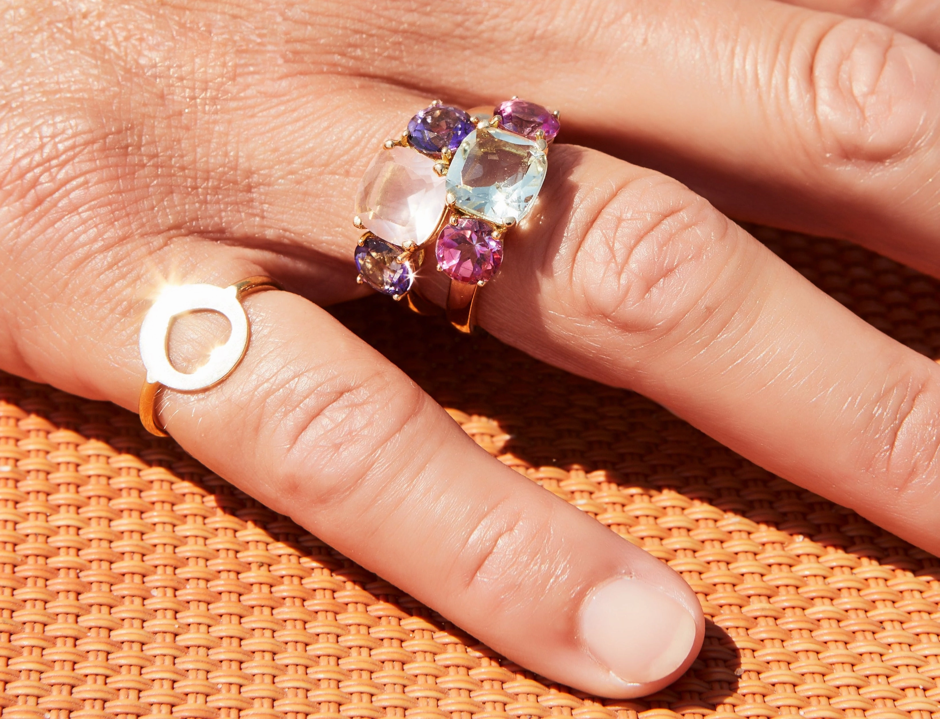 Three stone ring