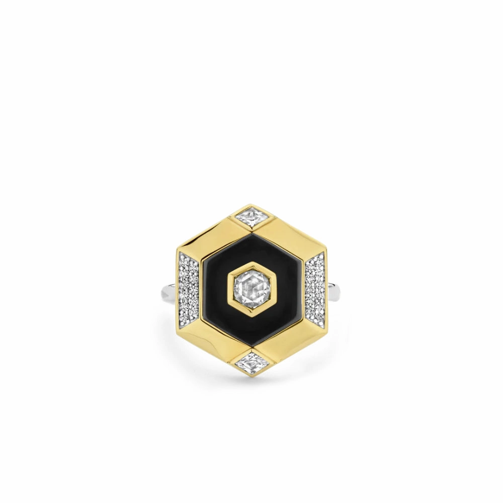 Ti Sento Contempory Geometric Ring