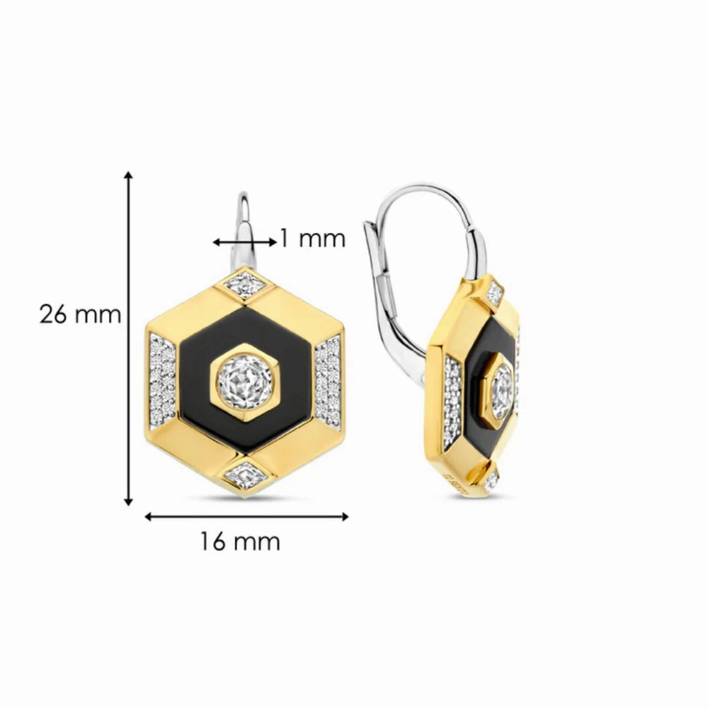 Ti Sento Geometric Drop Earrings