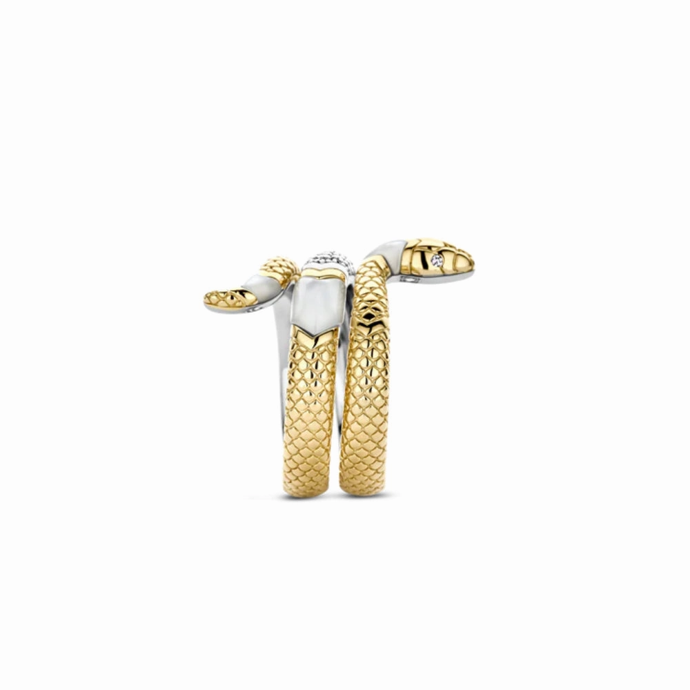 Ti Sento Snake Wrap Ring