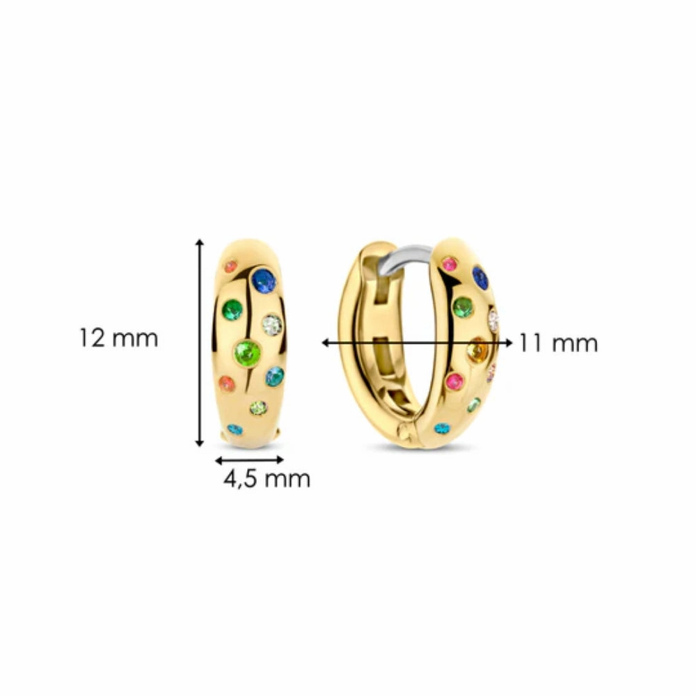 Ti Sento Stardust Hoop Earrings