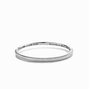 Ti Sento Sterling Silver Grooved Bracelet