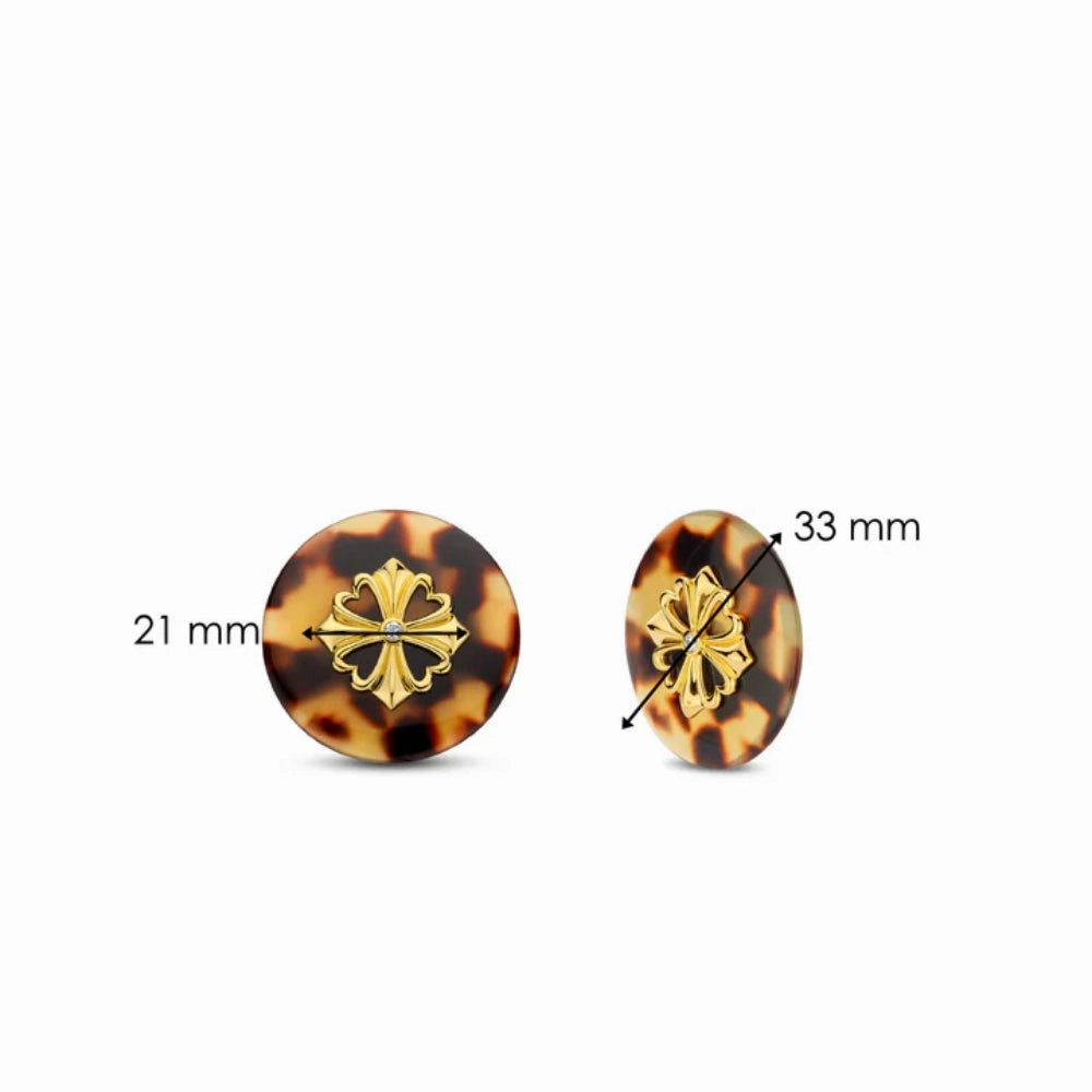 Ti Sento Tortoise Earrings