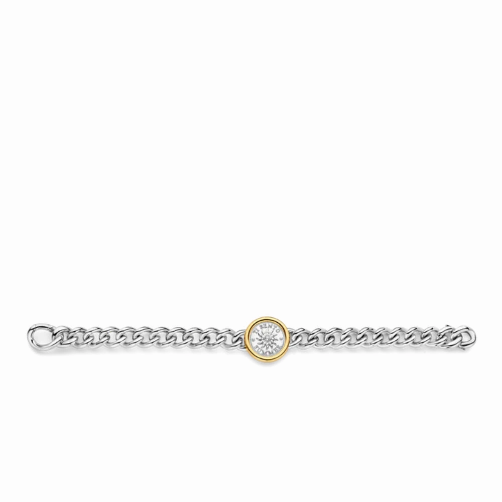 Ti Sento Two-Tone Coin Bracelet