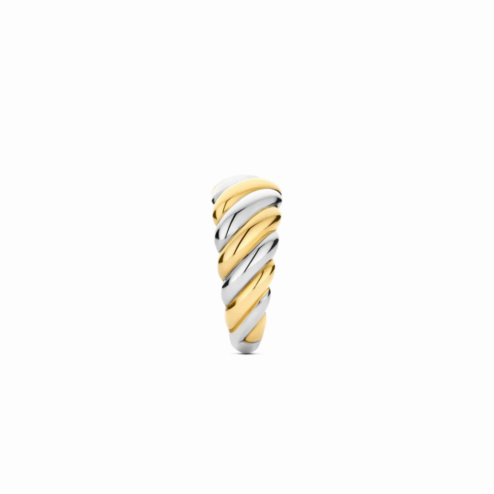 Ti Sento Two-Tone Domed Ring