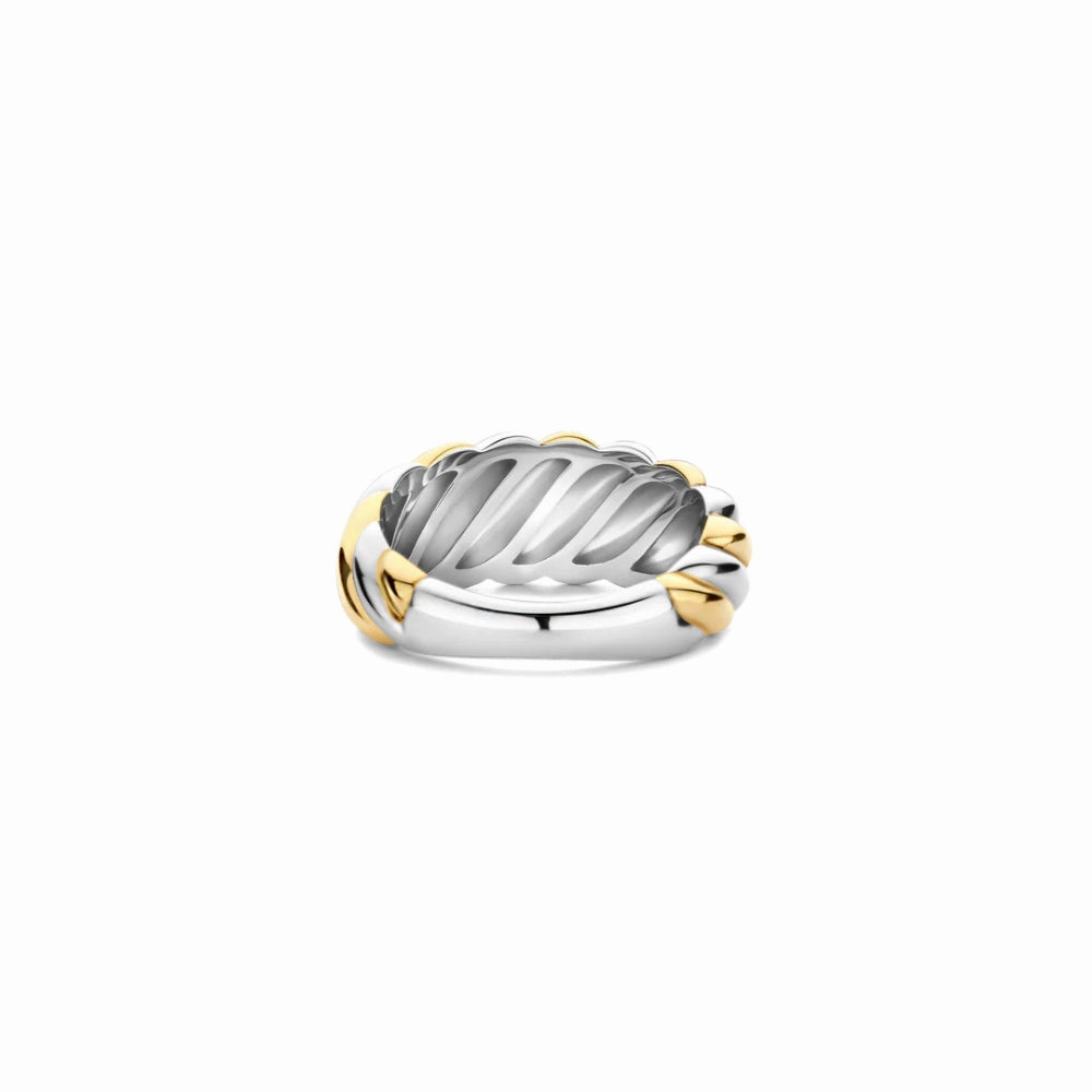 Ti Sento Two-Tone Domed Ring