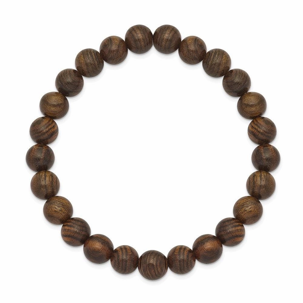 Tigerwood Bead Stretch Bracelet