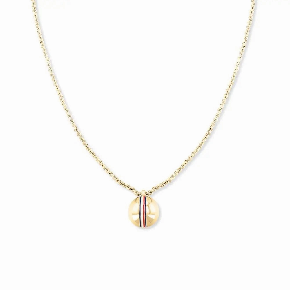 Tommy Hilfiger Gold Plated Orb Ladies Necklace 2780492