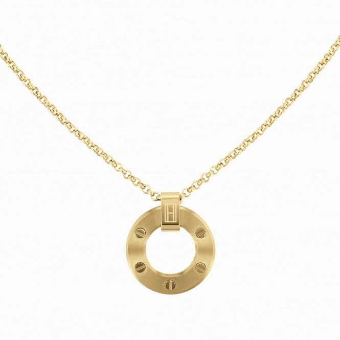 Tommy Hilfiger Ladies Gold Hardware Pendant and Chain 2780605
