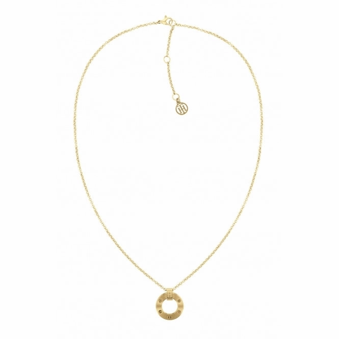 Tommy Hilfiger Ladies Gold Hardware Pendant and Chain 2780605