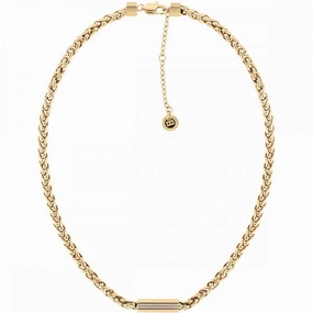 Tommy Hilfiger Ladies Gold Plated Snake Chain Necklace 2780873