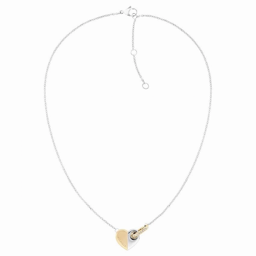 Tommy Hilfiger Ladies Two Tone Heart Necklace 2780878