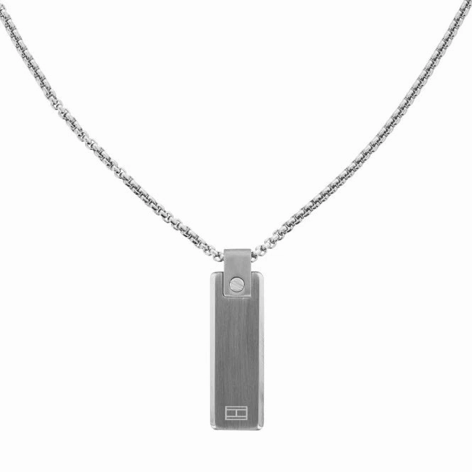 Tommy Hilfiger Logo Tag Mens Necklace 2790392