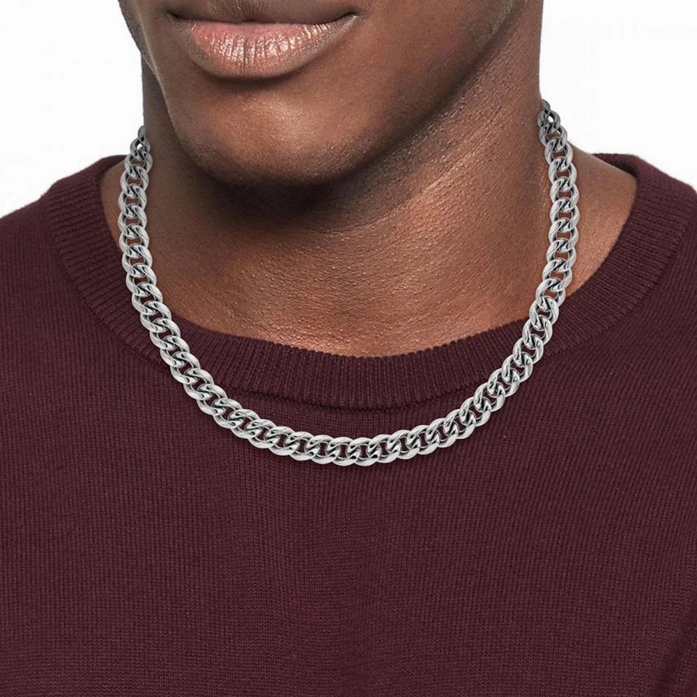 Tommy Hilfiger Wild Stainless Steel Mens Chain Necklace 2790614