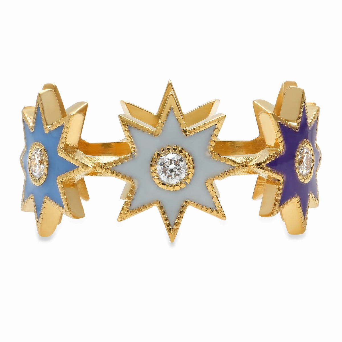 Twinkle Enamel Star Ring