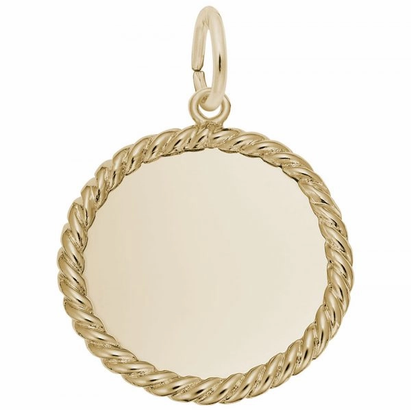 Twist Rope Disc Charm