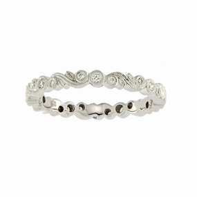 Ungar 18ct White Gold & Diamond 2.5mm Full Eternity Ring