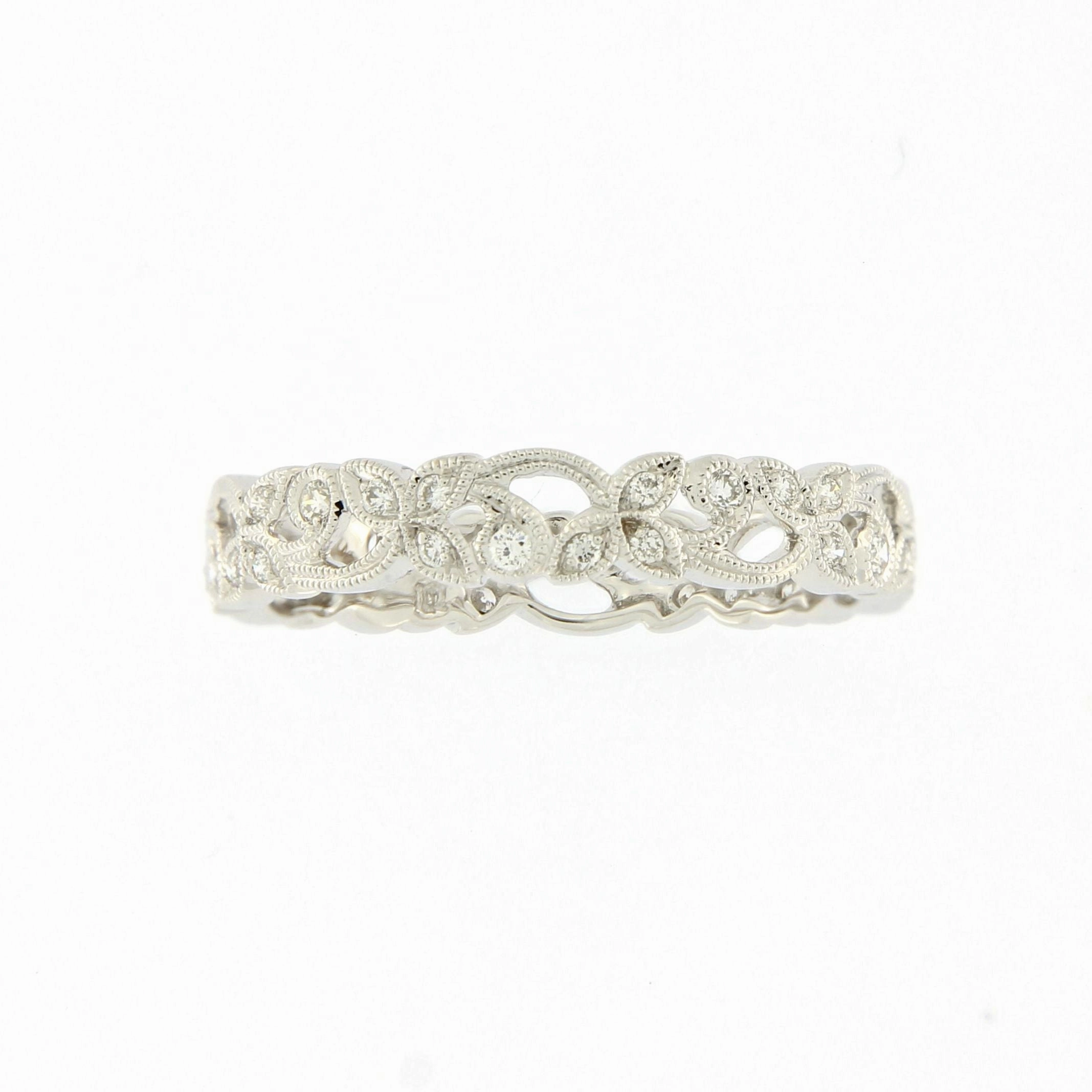 Ungar Daisy Chain Ring 18ct White Gold & Diamond Eternity Ring