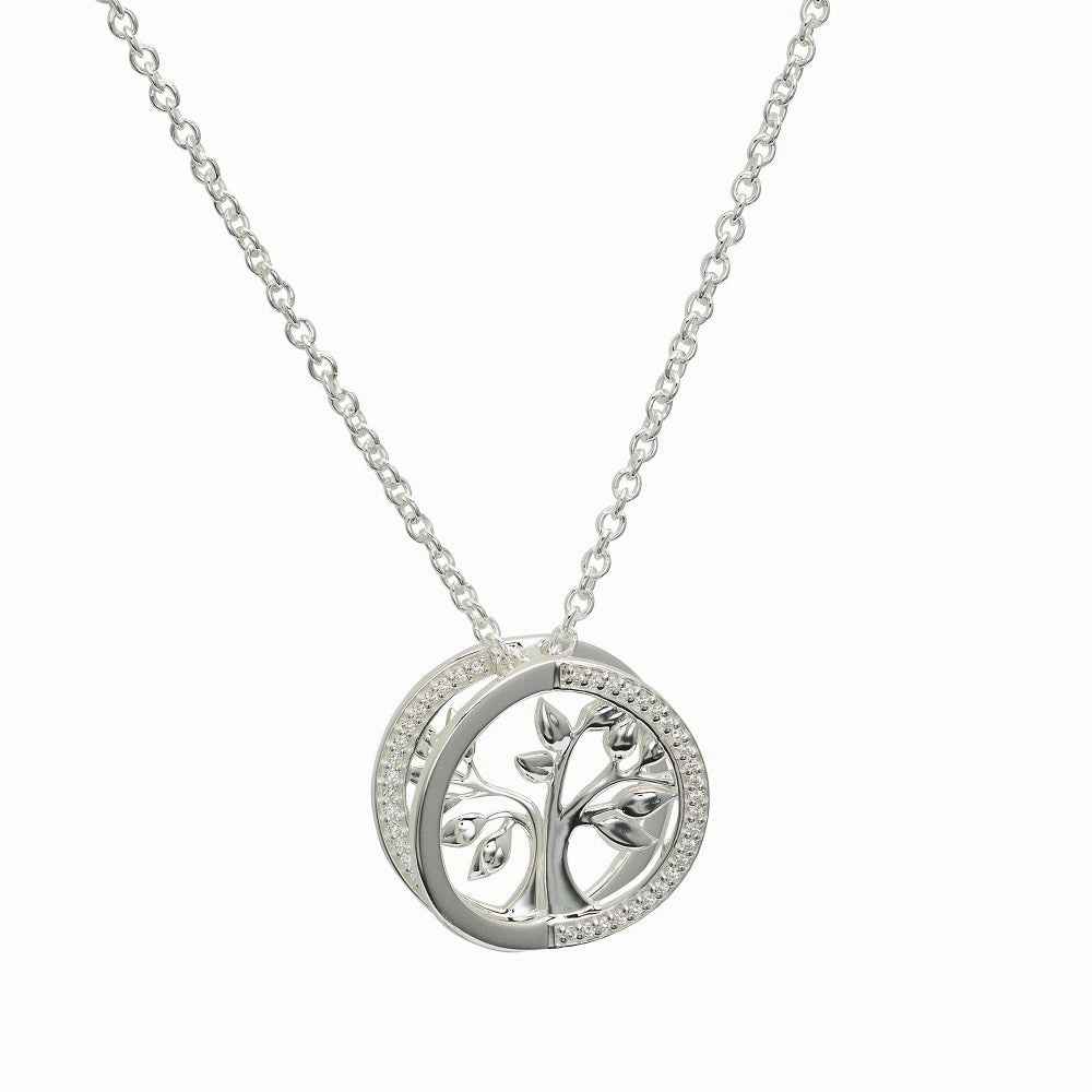 Unique & Co Sterling Silver Tree of Life Necklace MK-820