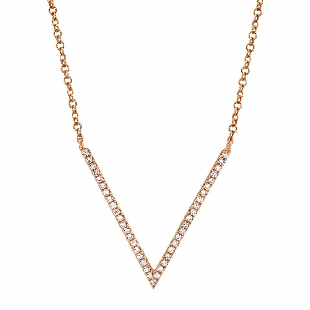 V Diamond Necklace 4690110