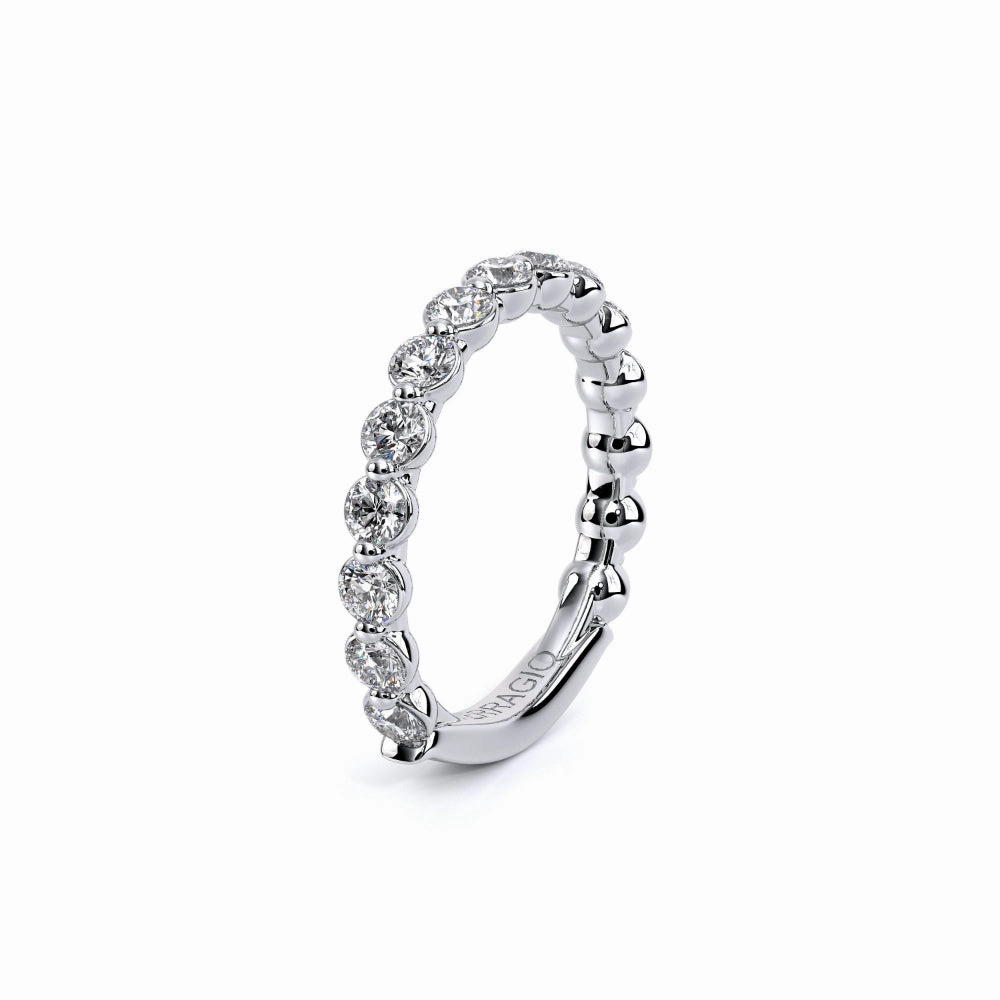 Verragio Renaissance 14k White Gold Single Prong Wedding Band