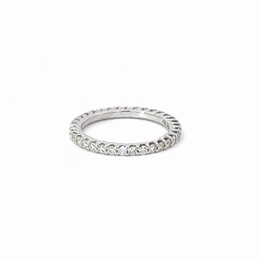 White gold alliance ring