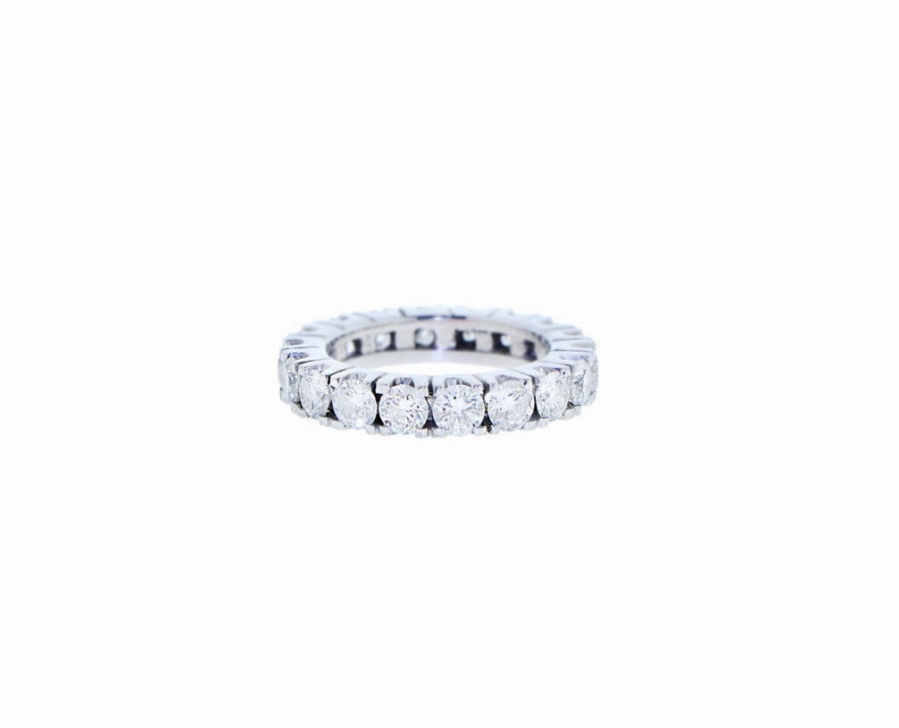 White gold and diamond eternity band