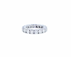 White gold and diamond eternity band