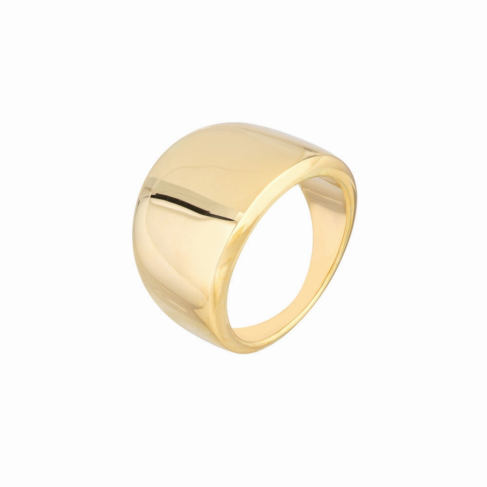 Wide Band Signet Ring