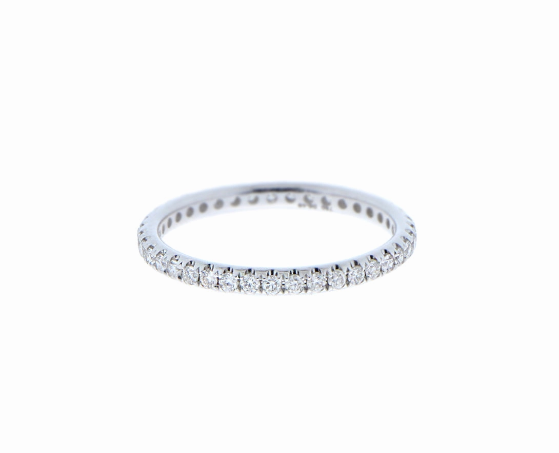 Yellow and white gold alliance ring