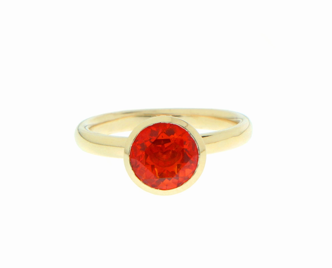 Yellow gold and gemstone rings