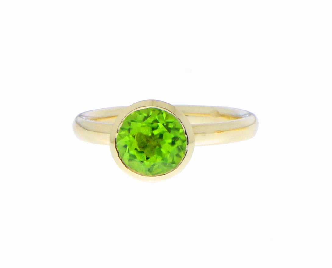 Yellow gold and gemstone rings