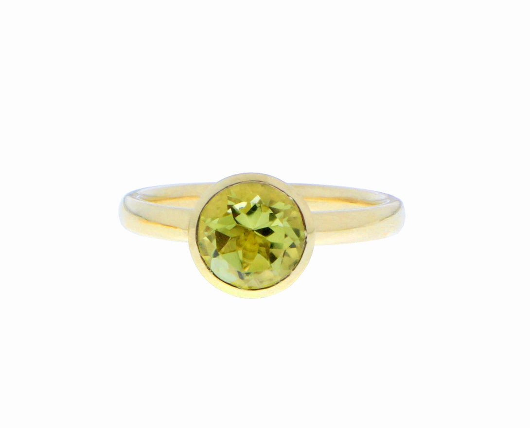 Yellow gold and gemstone rings